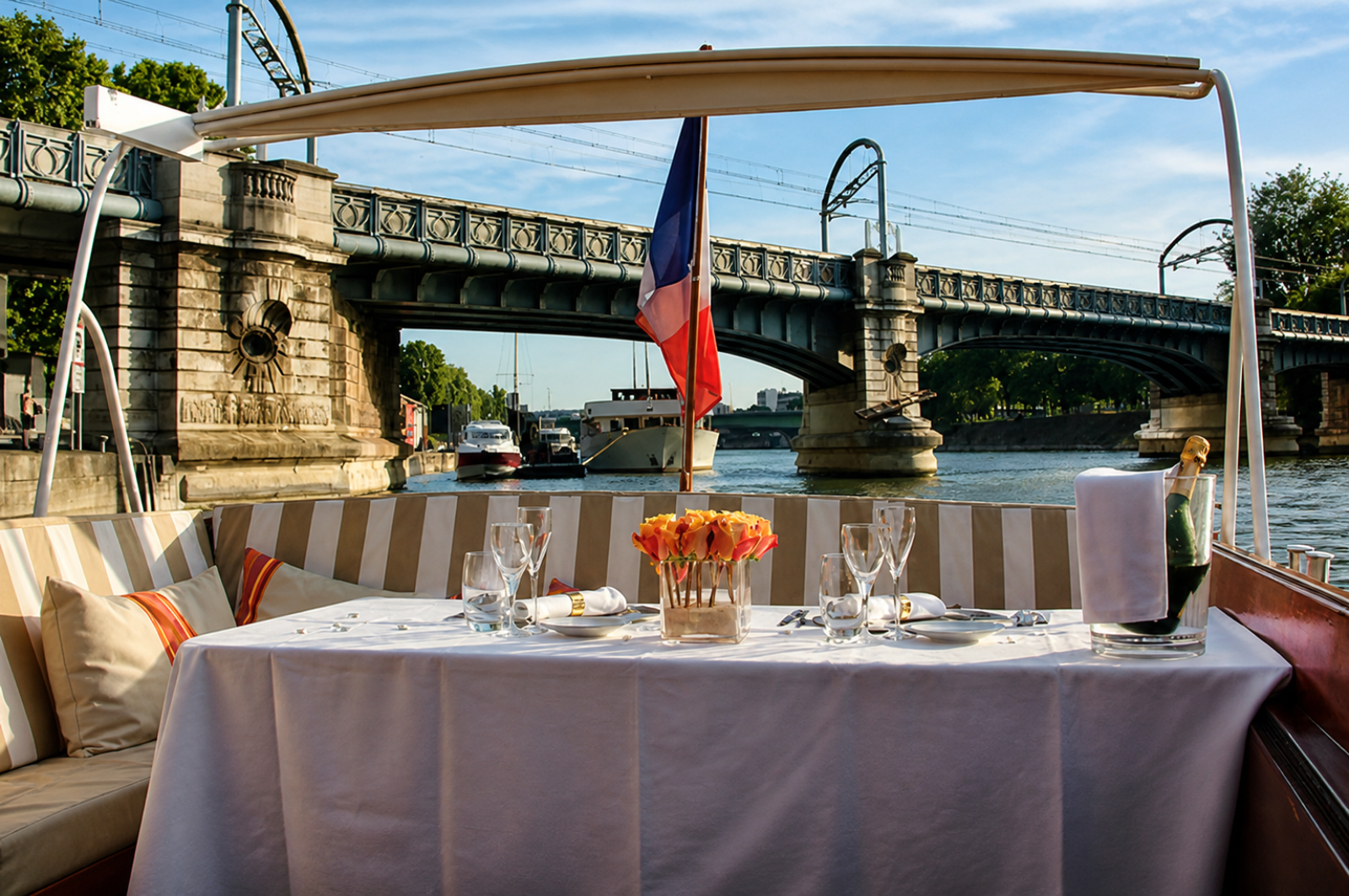 Guided Seine Cruise with Champagne Brunch