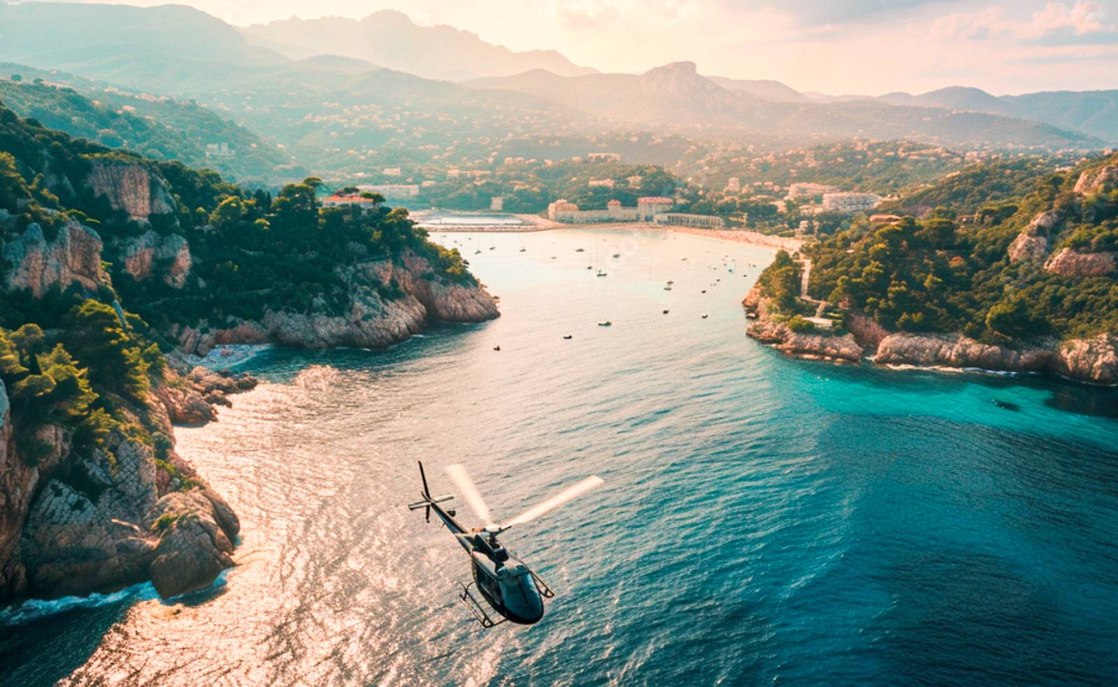 Private Helicopter Panoramic Tour & Gastronomic Lunch in Gordes