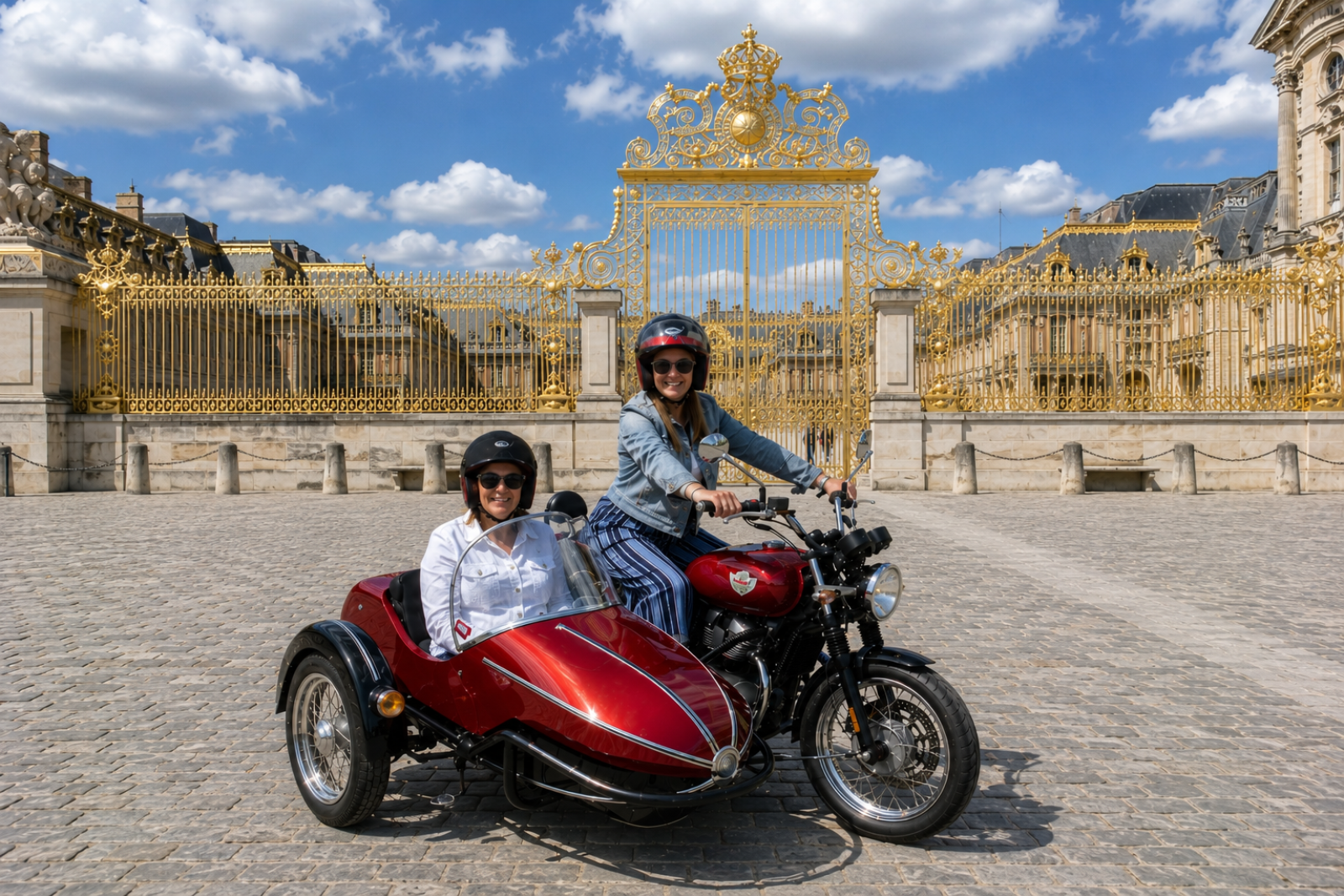Versailles Tour in a Vintage Sidecar