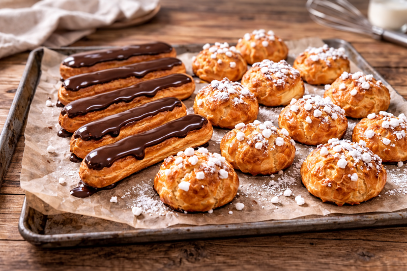 Eclairs, Choux à la crème & Chouquettes Pastry Class