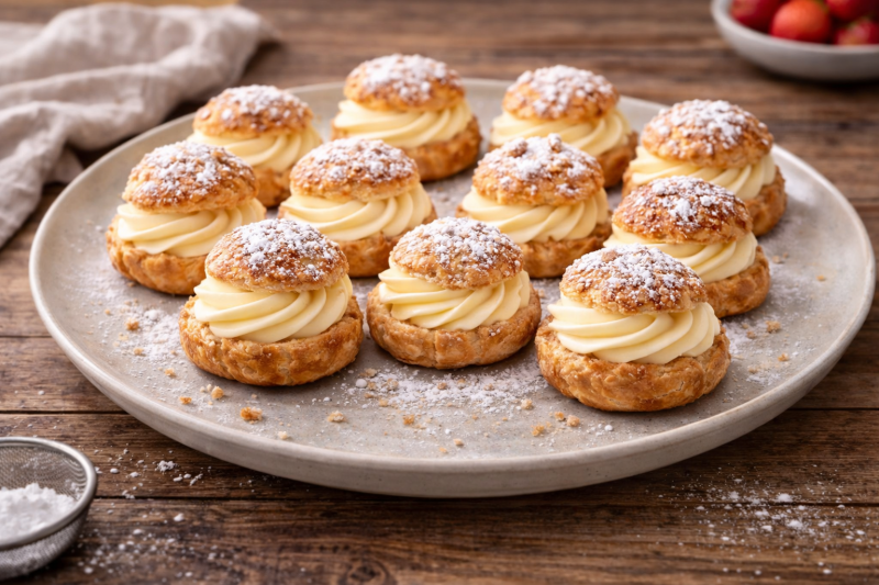 Eclairs, Choux à la crème & Chouquettes Pastry Class