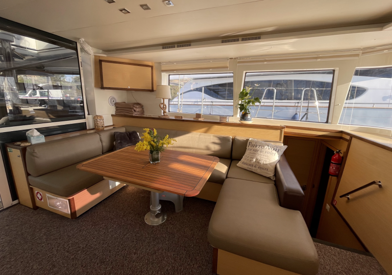 Interior of the Catamaran