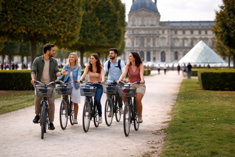 Paris Highlights Private Guided Bike Tour