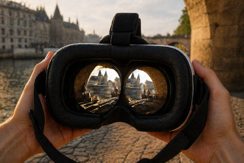 Virtual reality vision of the experience