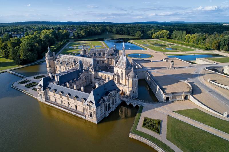 Chenonceau Castle Seen from above