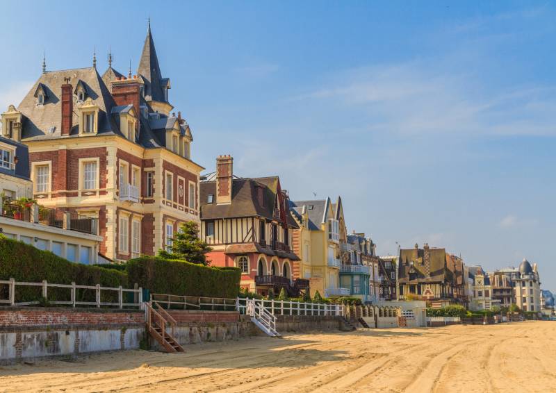 Deauville Houses beach view