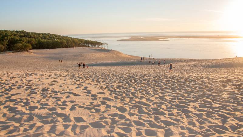 Majestic Dune du Pilat in Arcachon Bay during a full day private sightseeing tour with Deluxe France