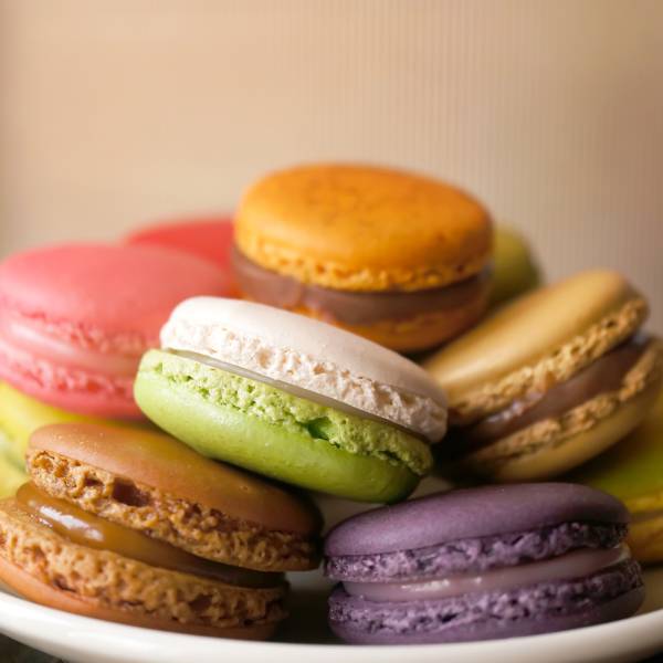 Colorful Macarons created at a Paris Macarons Pastry Class