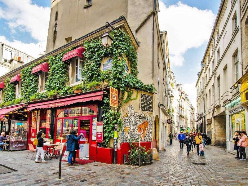 Street Corner in Le Marais district
