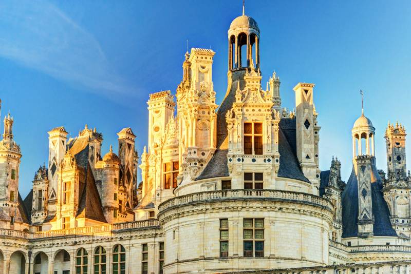 details of the architecture of Chambord Castle
