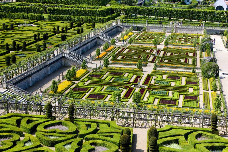Villandry Castle Gardens during a Loire Valley Renaissance Gardens Full Day Private Tour by Deluxe France