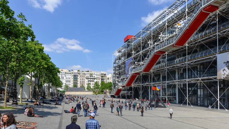 Pompidou Museum of Modern art in Paris