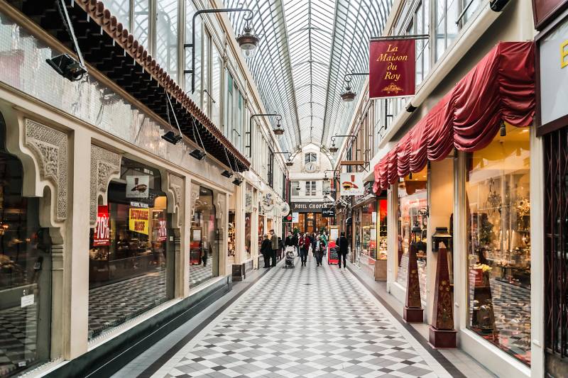Passage couvert à Paris Covered Passages in Paris