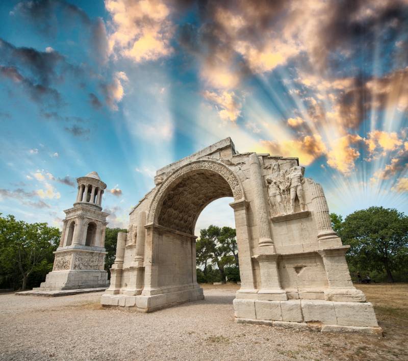 Roman Ruins near Arles in Provence