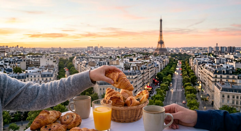 Private VIP Breakfast On The Arc de Triomphe With Guided Tour