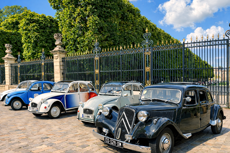 Citroën Traction and 2CV