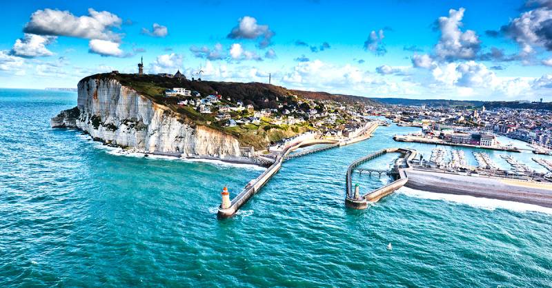 Fécamp port in Normandy 