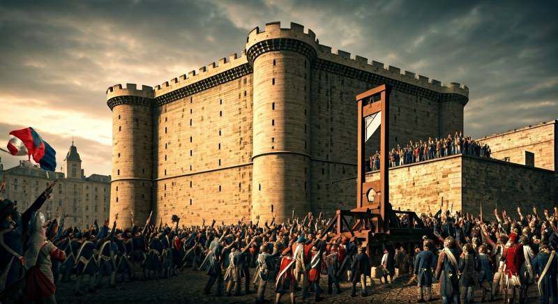 Illustration of The Storming of the Bastille
