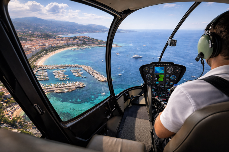 Helicopter Panoramic Flight From Nice