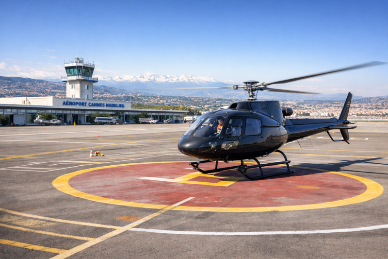 Helicopter Panoramic Flight From Cannes