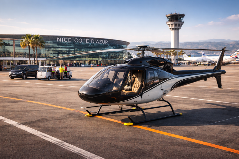 Helicopter Panoramic Flight From Nice