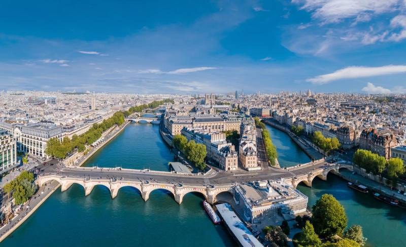 Ile de la Cité, sky view