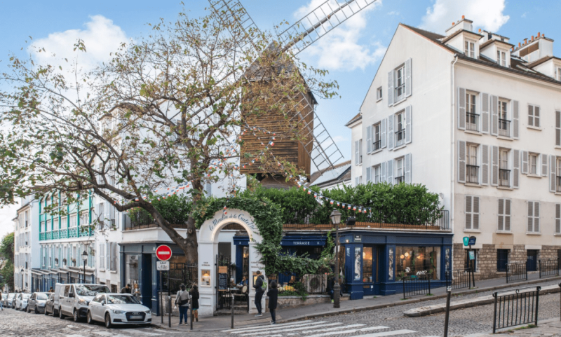 Montmartre district street 