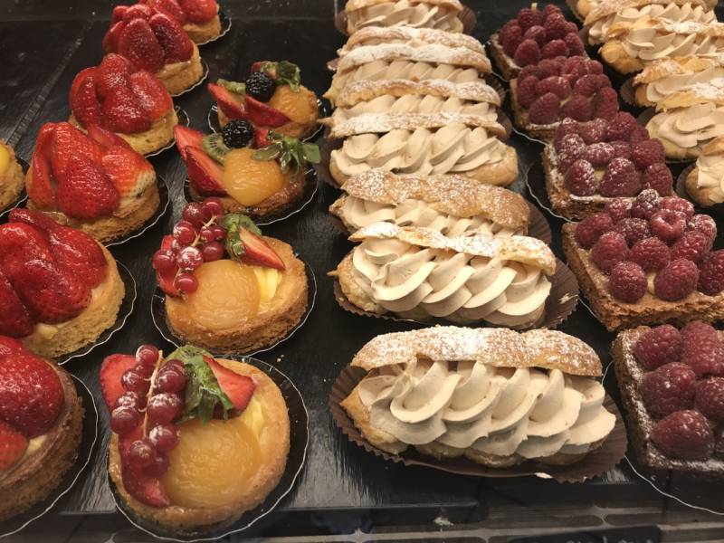 pastries in Paris are a delight during a chocolate & pastry food tour in paris